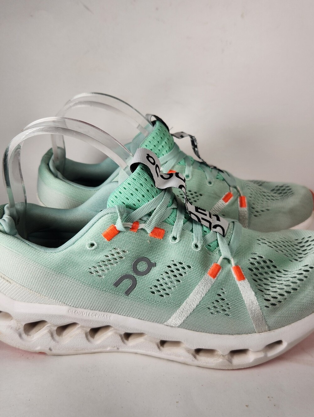 ON RUNNING Women's Cloudsurfer Running Shoe 9.5 EU 41 Creek White Training - Picture 2 of 9